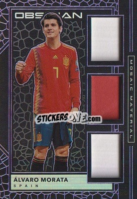 Sticker Alvaro Morata - Obsidian Soccer 2019-2020 - Panini