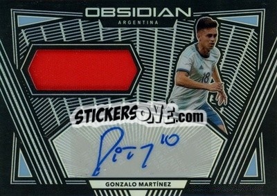 Sticker Gonzalo Martinez - Obsidian Soccer 2019-2020 - Panini