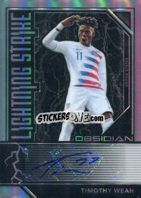 Sticker Timothy Weah - Obsidian Soccer 2019-2020 n. LS-39 - Panini