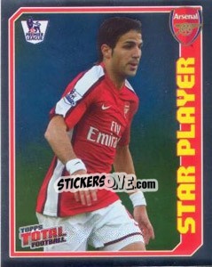 Sticker Cesc Fabregas (Star Player) - Premier League Inglese 2008-2009 n. 5 - Topps