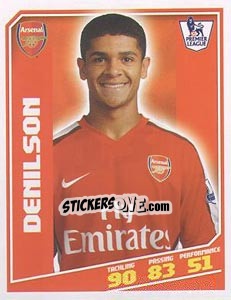 Figurina Denilson - Premier League Inglese 2008-2009 - Topps