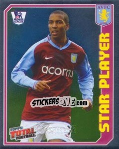 Sticker Ashley Young (Star Player) - Premier League Inglese 2008-2009 n. 26 - Topps