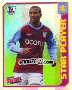 Figurina Ashley Young (Star Player) - Premier League Inglese 2008-2009 - Topps