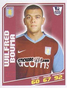 Sticker Wilfred Bouma - Premier League Inglese 2008-2009 - Topps