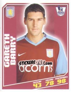 Sticker Gareth Barry - Premier League Inglese 2008-2009 n. 35 - Topps