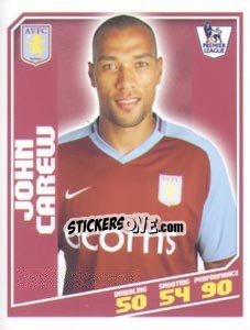 Sticker John Carew - Premier League Inglese 2008-2009 n. 43 - Topps