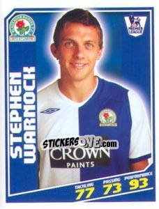 Sticker Stephen Warnock - Premier League Inglese 2008-2009 - Topps