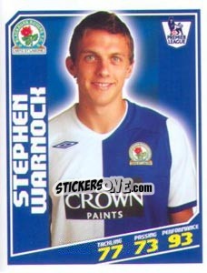 Sticker Stephen Warnock - Premier League Inglese 2008-2009 n. 49 - Topps