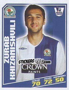 Sticker Zurab Khizanishvili - Premier League Inglese 2008-2009 - Topps