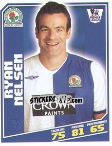 Sticker Ryan Nelsen - Premier League Inglese 2008-2009 n. 52 - Topps