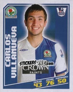 Cromo Carlos Villanueva - Premier League Inglese 2008-2009 n. 59 - Topps