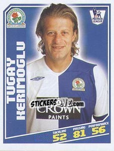 Sticker Tugay Kerimoglu - Premier League Inglese 2008-2009 n. 60 - Topps