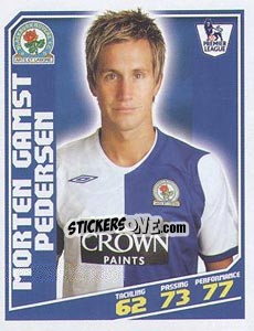 Figurina Morten Gamst Pedersen - Premier League Inglese 2008-2009 - Topps