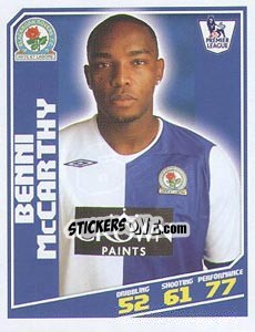 Sticker Benni McCarthy - Premier League Inglese 2008-2009 n. 63 - Topps