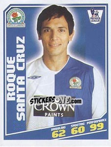 Sticker Roque Santa Cruz - Premier League Inglese 2008-2009 n. 64 - Topps