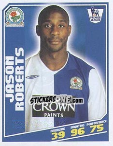 Sticker Jason Roberts - Premier League Inglese 2008-2009 n. 65 - Topps
