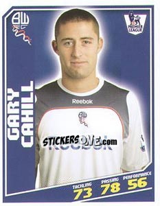 Sticker Gary Cahill - Premier League Inglese 2008-2009 n. 72 - Topps