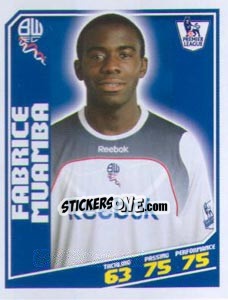 Cromo Fabrice Muamba - Premier League Inglese 2008-2009 - Topps