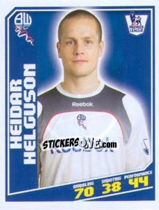 Figurina Heidar Helguson - Premier League Inglese 2008-2009 - Topps