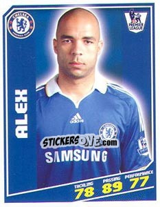 Figurina Alex - Premier League Inglese 2008-2009 - Topps