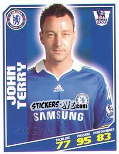 Sticker John Terry - Premier League Inglese 2008-2009 n. 98 - Topps