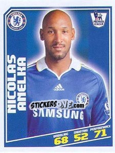 Sticker Nicolas Anelka - Premier League Inglese 2008-2009 n. 106 - Topps