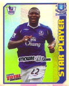 Figurina Yakubu Ayegbeni (Star Player) - Premier League Inglese 2008-2009 - Topps