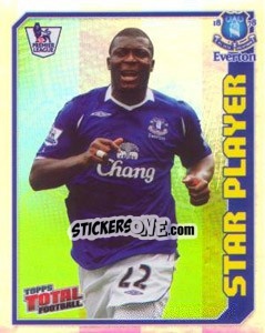 Cromo Yakubu Ayegbeni (Star Player) - Premier League Inglese 2008-2009 n. 110R - Topps