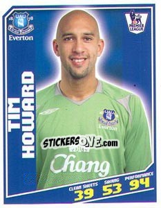 Cromo Tim Howard - Premier League Inglese 2008-2009 - Topps