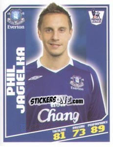 Sticker Phil Jagielka - Premier League Inglese 2008-2009 n. 114 - Topps