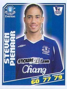 Cromo Steven Pienaar - Premier League Inglese 2008-2009 - Topps