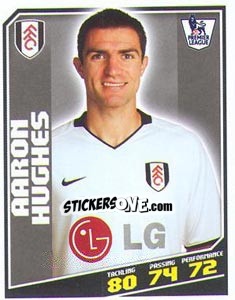 Sticker Aaaron Hughes - Premier League Inglese 2008-2009 n. 134 - Topps