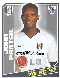 Figurina John Pantsil - Premier League Inglese 2008-2009 - Topps