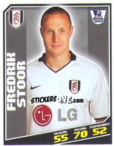 Figurina Fredrik Stoor - Premier League Inglese 2008-2009 n. 138 - Topps