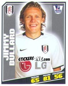 Figurina Jimmy Bullard - Premier League Inglese 2008-2009 - Topps