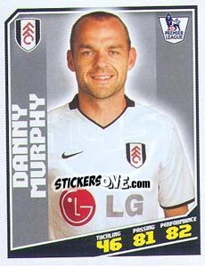 Figurina Danny Murphy - Premier League Inglese 2008-2009 - Topps