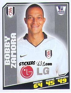 Figurina Bobby Zamora - Premier League Inglese 2008-2009 - Topps