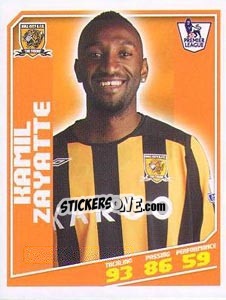 Figurina Kamil Zayatte - Premier League Inglese 2008-2009 n. 154 - Topps