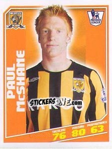Sticker Paul McShane - Premier League Inglese 2008-2009 n. 160 - Topps