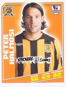 Figurina Peter Halmosi - Premier League Inglese 2008-2009 n. 165 - Topps