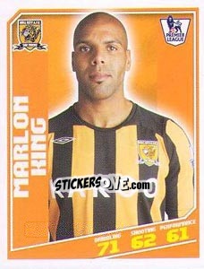 Sticker Marlon King - Premier League Inglese 2008-2009 - Topps