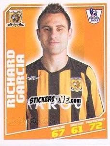 Sticker Richard Garcia - Premier League Inglese 2008-2009 n. 170 - Topps