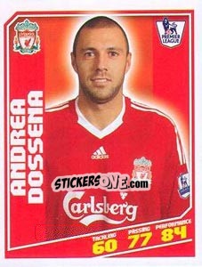 Sticker Andrea Dossena - Premier League Inglese 2008-2009 - Topps