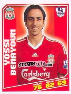 Cromo Yossi Benayoun - Premier League Inglese 2008-2009 n. 182 - Topps