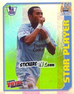 Sticker Robinho (Star Player) - Premier League Inglese 2008-2009 n. 194R - Topps