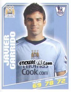 Sticker Javier Garrido - Premier League Inglese 2008-2009 - Topps