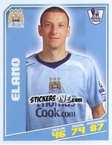 Sticker Elano - Premier League Inglese 2008-2009 n. 202 - Topps