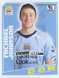 Figurina Michael Johnson - Premier League Inglese 2008-2009 - Topps