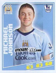Sticker Michael Johnson - Premier League Inglese 2008-2009 n. 206 - Topps