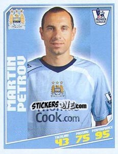 Sticker Martin Petrov - Premier League Inglese 2008-2009 - Topps